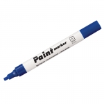 Маркер-краска Centropen "Paint Marker 9100" синяя, клиновидный, 5мм, лаковый, блистер, 5 9100 9906