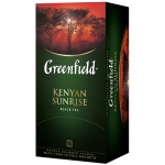 Чай Greenfield "Kenyan Sunrise", черный, 25 фольг. пакетиков по 2г, 0489-10