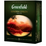 Чай Greenfield "Golden Ceylon", черный, 100 фольг. пакетиков по 2г, 0581-09