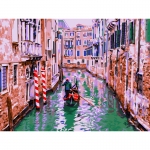 Картина по номерам на картоне ТРИ СОВЫ "По каналам Венеции", 30*40см, с акриловыми красками и кистями, КК_44041