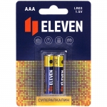 Батарейка Eleven SUPER AAA (LR03) алкалиновая, BC2, 301753