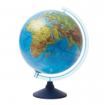 Глобус физико-политический Globen, 32см, с подсветкой от батареек на круглой подставке, Ве013200264