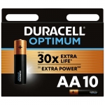 Батарейка Duracell Optimum AA (LR6) алкалиновая, 10BL, 5000394158993