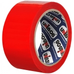Клейкая лента упаковочная Unibob, 48мм*66м, 45мкм, красная, 30268