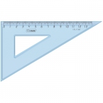 Треугольник 30°, 13см СТАММ "Cristal", полистирол, тонированный голубой, ТК400