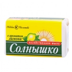 Мыло хозяйственное Солнышко, с ароматом лимона, 72%, 140г, 11141