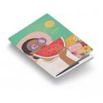 Обложка для паспорта OfficeSpace "Enjoy the Summer", кожа, цветная печать, PI_48439
