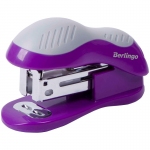 Мини-степлер №24/6, 26/6 Berlingo "Office Soft" до 15л., фиолетовый, H15003