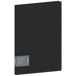 Папка с 10 вкладышами Berlingo "Soft Touch", 17мм, 700мкм, черная, с внутр. карманом, DB4_10980