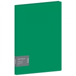 Папка с 10 вкладышами Berlingo "Soft Touch", 17мм, 700мкм, зеленая, с внутр. карманом, DB4_10983