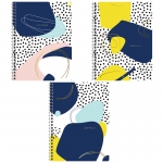 Тетрадь 80л., А5, клетка на гребне GreenwichLine "Stylish abstraction", матовая ламинация, тиснение фольгой, 70г/м2, NS5c80-34662