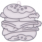 Трафарет-раскраска витражный малый "Гамбургер", S Hamburger