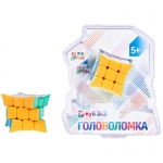 Игра-головоломка 1toy "Куб 3*3", с загнутыми вершинами, 5,5см, блистер, Т16225