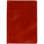 Обложка для паспорта Кожевенная мануфактура с кож. карманом, красная, нат. кожа, Оblhm_11119
