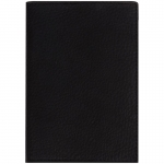 Обложка для паспорта Кожевенная мануфактура, черная, нат. кожа, Оbl_11123