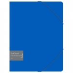 Папка на резинке Berlingo "Soft Touch" А4, 600мкм, синяя, FB4_A4981