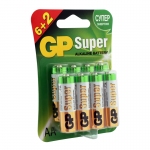 Батарейка GP Super AA (LR6) 15A алкалиновая, BC8, GP 15A6/2-2CR8
