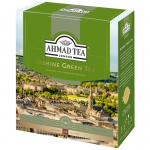 Чай Ahmad Tea "Jasmine Green Tea", зеленый с жасмином, 100 фольг. пакетиков по 2г, 475i-08