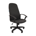Кресло руководителя Helmi HL-E79 "Elegant" LT, ткань, серая, механизм качания, 319913