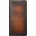 Клатч Кожевенная мануфактура, нат. кожа, коричневый, в деревянной упаковке, Khm_11112