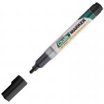 Маркер меловой MunHwa "Chalk Marker" черный, 3мм, спиртовая основа, пакет, CM-01
