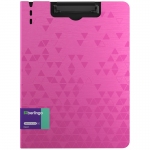 Папка-планшет с зажимом Berlingo "Neon" А4, пластик (полифом), 1800мкм, розовый неон, PPf_93303