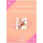 Бумага для акварели, 50л., А4, Clairefontaine "Etival Watercolour" 300г/м2, холодное прессование, 96469C