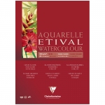 Альбом для акварели, 10л., А4, на склейке Clairefontaine "Etival", 200г/м2, классическое зерно, 96374C