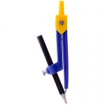 Циркуль ArtSpace пластиковый, с карандашом, 110мм, ПВХ чехол, CMP_5390