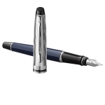 Ручка перьевая Waterman "Expert SE Deluxe Blue CT" синяя, 0,8мм, подарочная упаковка, 2166426