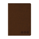 Телефонная книга А5, 80л., кожзам, OfficeSpace "Nebraska" коричневый с вырубкой