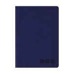 Телефонная книга А5, 80л., кожзам, OfficeSpace "Nebraska" темно-синий, с вырубкой