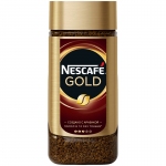 Кофе растворимый Nescafe "Gold", сублимированный, с молотым, тонкий помол, стеклянная банка, 190г, 12448703