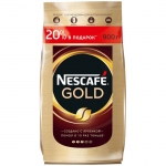 Кофе растворимый Nescafe "Gold", сублимированный, с молотым, тонкий помол, мягкая упаковка, 900г, 266712