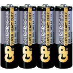 Батарейка GP Supercell AA (R6) 15S солевая, OS4, GP 15PLEBRA-2S4
