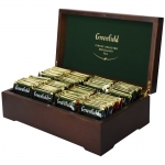 Подарочный набор чая Greenfield, 8 видов по 12 фольг. пакетиков, деревянная шкатулка, 0463-12