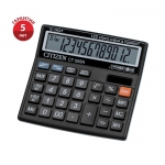 Калькулятор настольный Citizen CT-555N, 12 разрядов, двойное питание, 130*129*34мм, черный, CT-555N