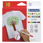 Набор маркеров для ткани Centropen "Textil Marker 2739" 10цв., 1,8мм, картон. уп., европодвес, 5 2739 1001