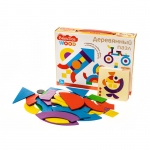 Деревянный пазл Baby Toys, 40 элементов, картонная коробка, 4055