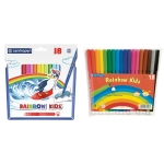 Фломастеры Centropen "Rainbow Kids", 18цв., трехгранные, смываемые, ПВХ, 7 7550 1802