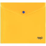 Папка-конверт на кнопке Мульти-Пульти, А5+, 160мкм, полупрозрачная, оранжевая, ПНК_41378