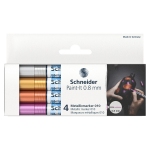Набор маркеров для декорирования Schneider "Paint-It 010" 04цв., металлик, 0,8мм, ML01011501