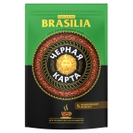 Кофе растворимый Черная Карта "Exclusive Brasilia", сублимированный, мягкая упаковка, 150г, ШФ000017769