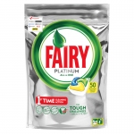 Капсулы для посудомоечной машины Fairy "Platinum. All in 1. Лимон", 50шт., 8001090033161