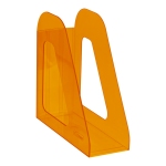 Лоток для бумаг вертикальный СТАММ "Фаворит", тонированный, цвет манго, ЛТ716