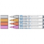 Набор маркеров для декорирования Schneider "Paint-It 011" 04цв., металлик, 2,0мм, ML01111501