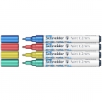 Набор маркеров для декорирования Schneider "Paint-It 011" 04цв., металлик, 2,0мм, ML01111502