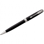 Ручка шариковая Parker "Sonnet Matte Black СT" черная, 1,0мм, поворот., подарочная упаковка, 1931524
