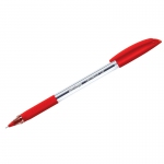 Ручка шариковая Berlingo "Triangle 110" красная, 0,7мм, трехгран., грип, CBp_07112