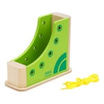 Развивающая игрушка ТРИ СОВЫ Шнуровка "Кеда", дерево, 2 детали, РИ_47370